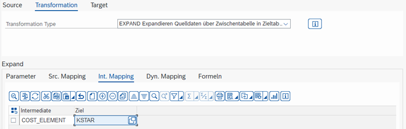 EXPAND Intermediate Mapping Tab