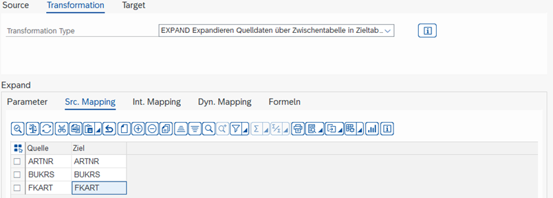 EXPAND Source Mapping Tab