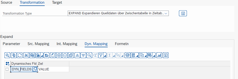 EXPAND Dynamic Mapping Tab