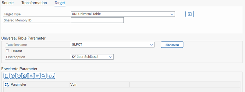Universal Tables Konfiguration Kyra Stream