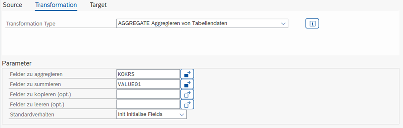 Beispiel für Aggregieren von Tabellendaten